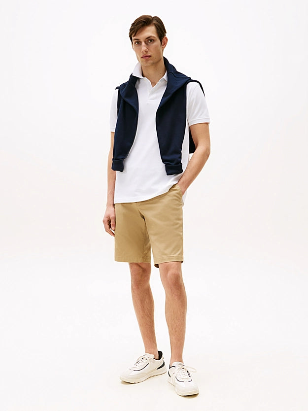 Tommy Hilfiger 1985 Regular Fit Pique White Polo Shirt