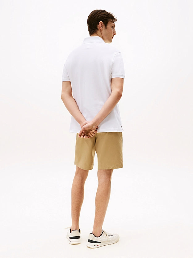 Tommy Hilfiger 1985 Regular Fit Pique White Polo Shirt