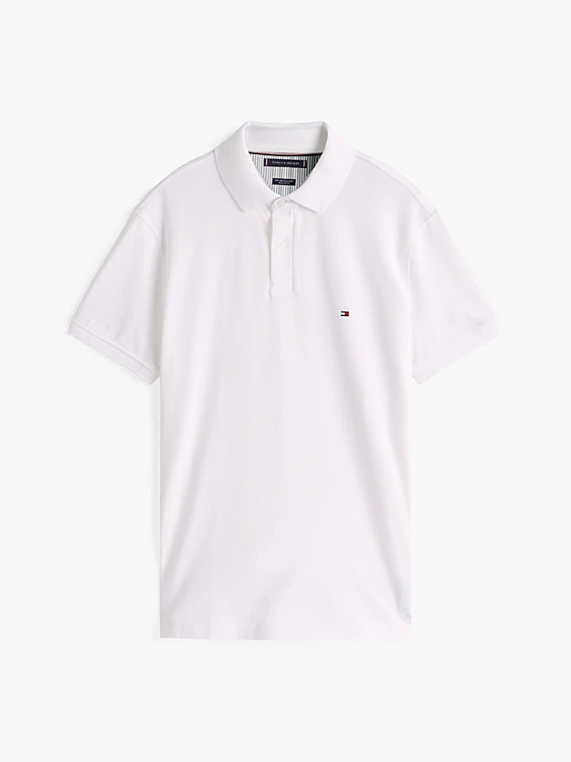 Tommy Hilfiger 1985 Regular Fit Pique White Polo Shirt