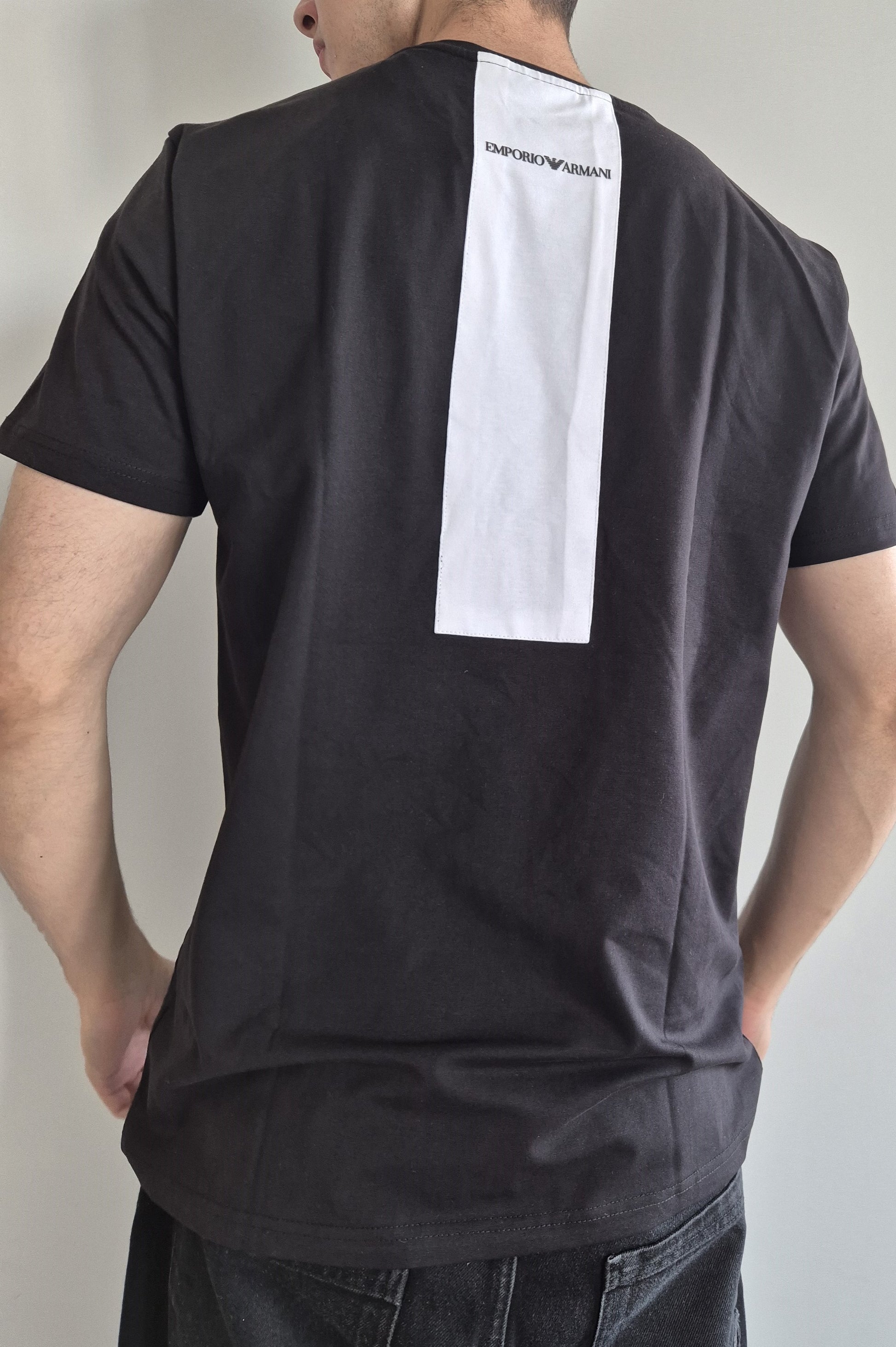 EMPORIO ARMANI jersey T-shirt with micro logo patch