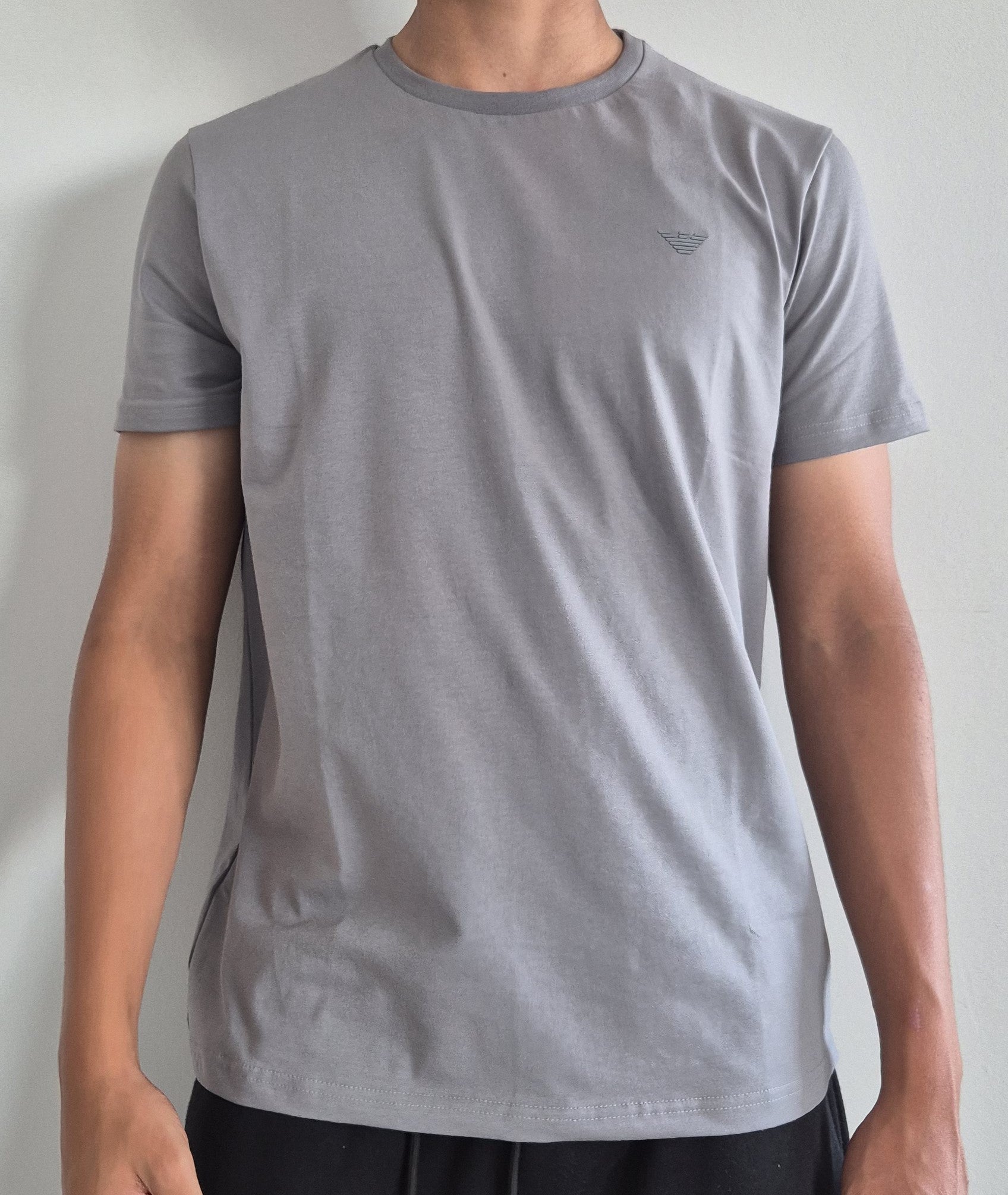 EMPORIO ARMANI jersey T-shirt with micro logo patch