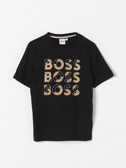 BOSS Bold Logo White T-Shirt for Kids/Juniors