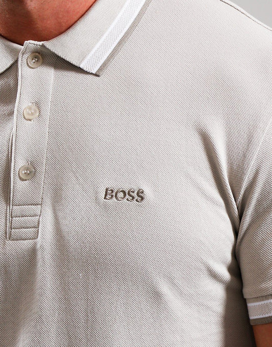BOSS Paddy Polo Light Grey Men's T-shirt