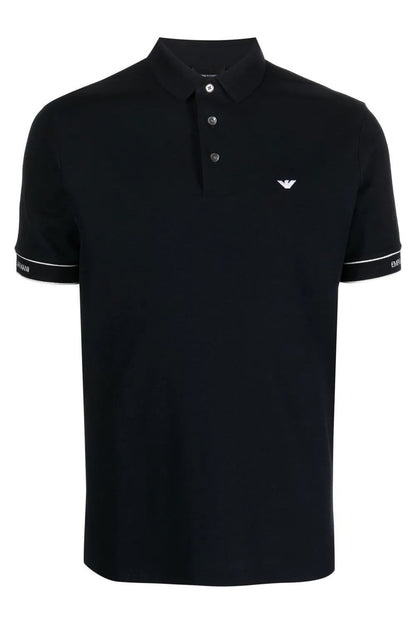 Emporio Armani Piquet Navy Blue Men's Polo T-shirt