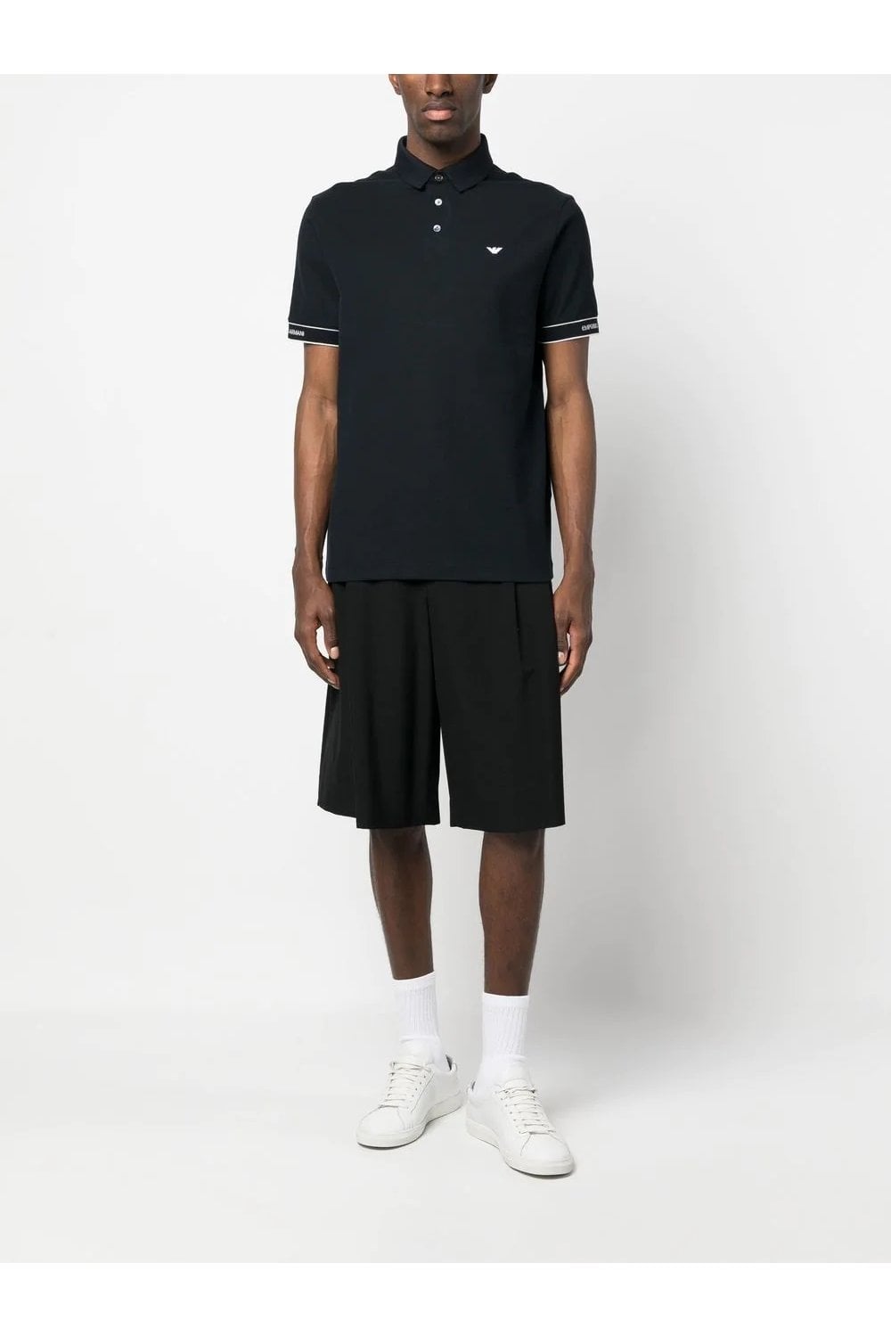 EMPORIO ARMANI Piquet Polo Navy