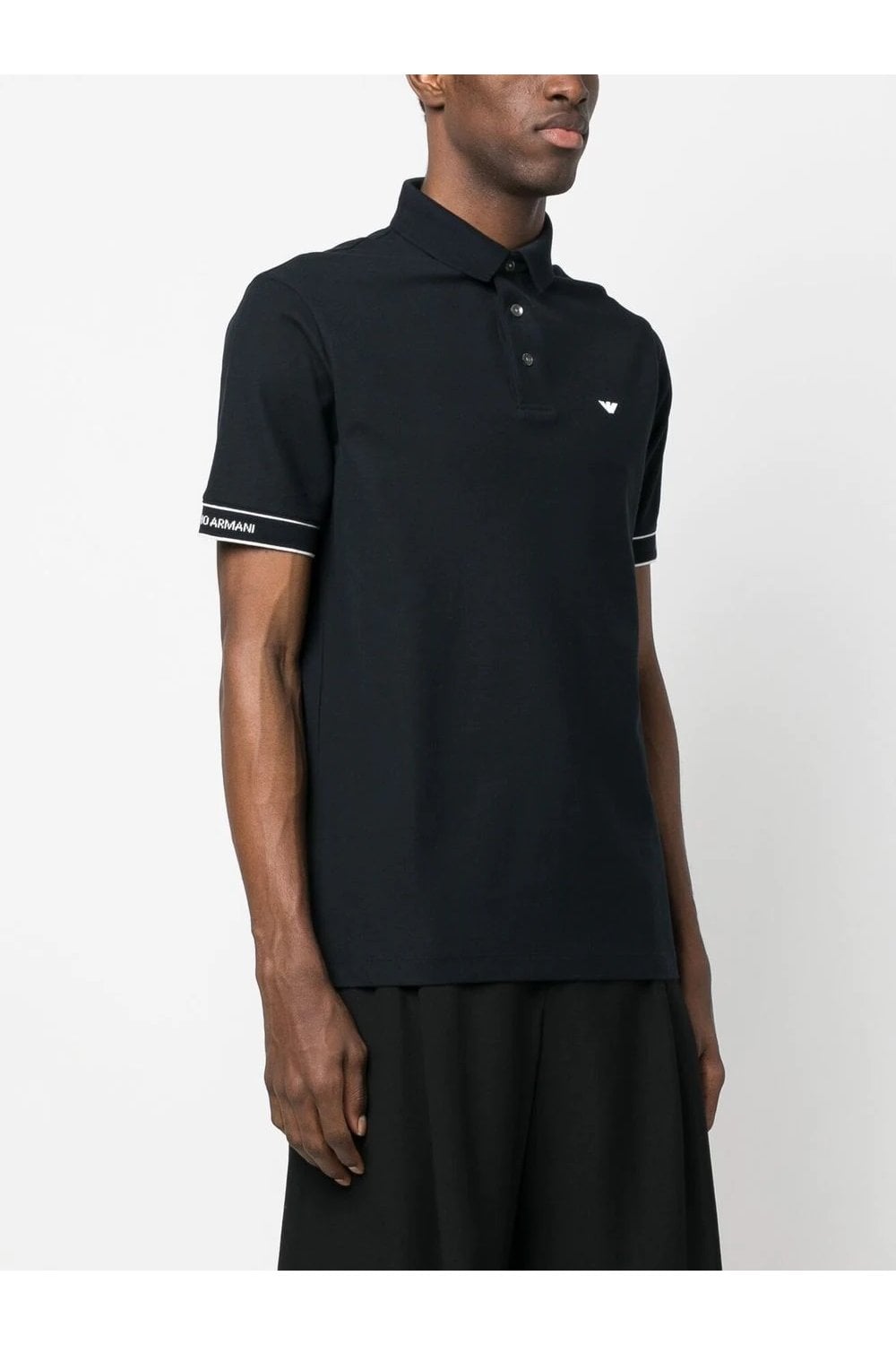 EMPORIO ARMANI Piquet Polo Navy