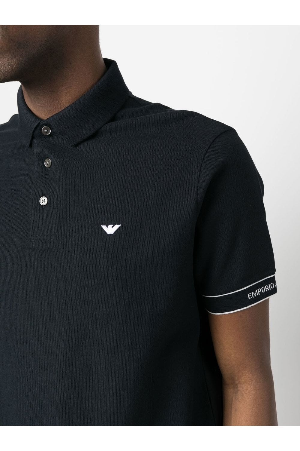 EMPORIO ARMANI Piquet Polo Navy