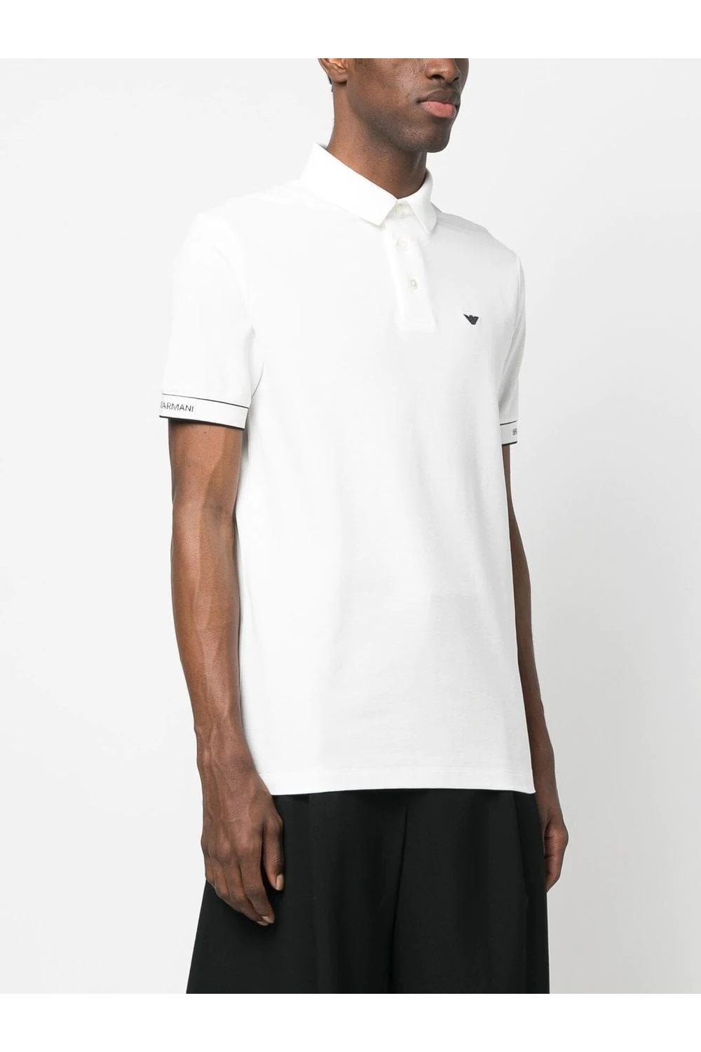 Emporio Armani Piquet Navy Blue Men's Polo T-shirt