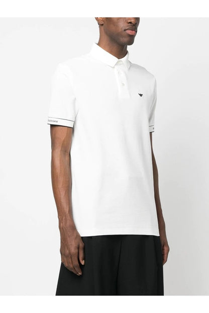 Emporio Armani Piquet Navy Blue Men's Polo T-shirt