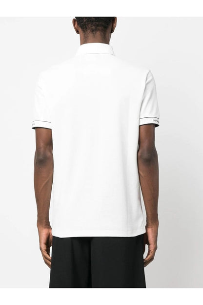 Emporio Armani Piquet White Men's Polo T-shirt