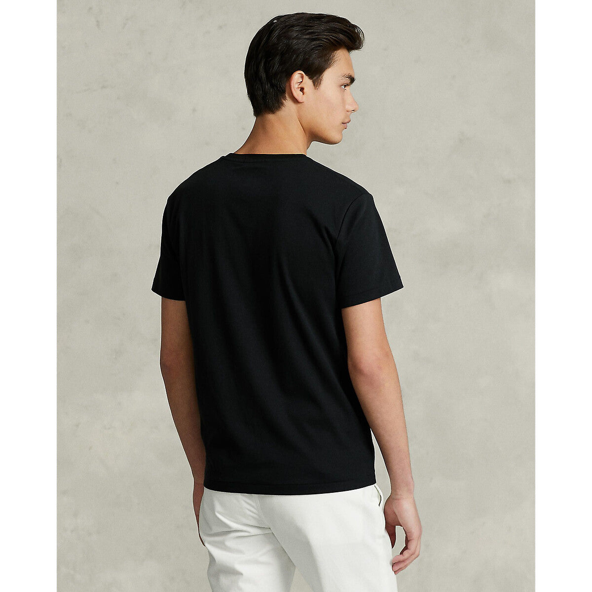 Ralph Lauren Custom Slim Fit Jersey Crewneck Men's Navy Blue T-Shirt