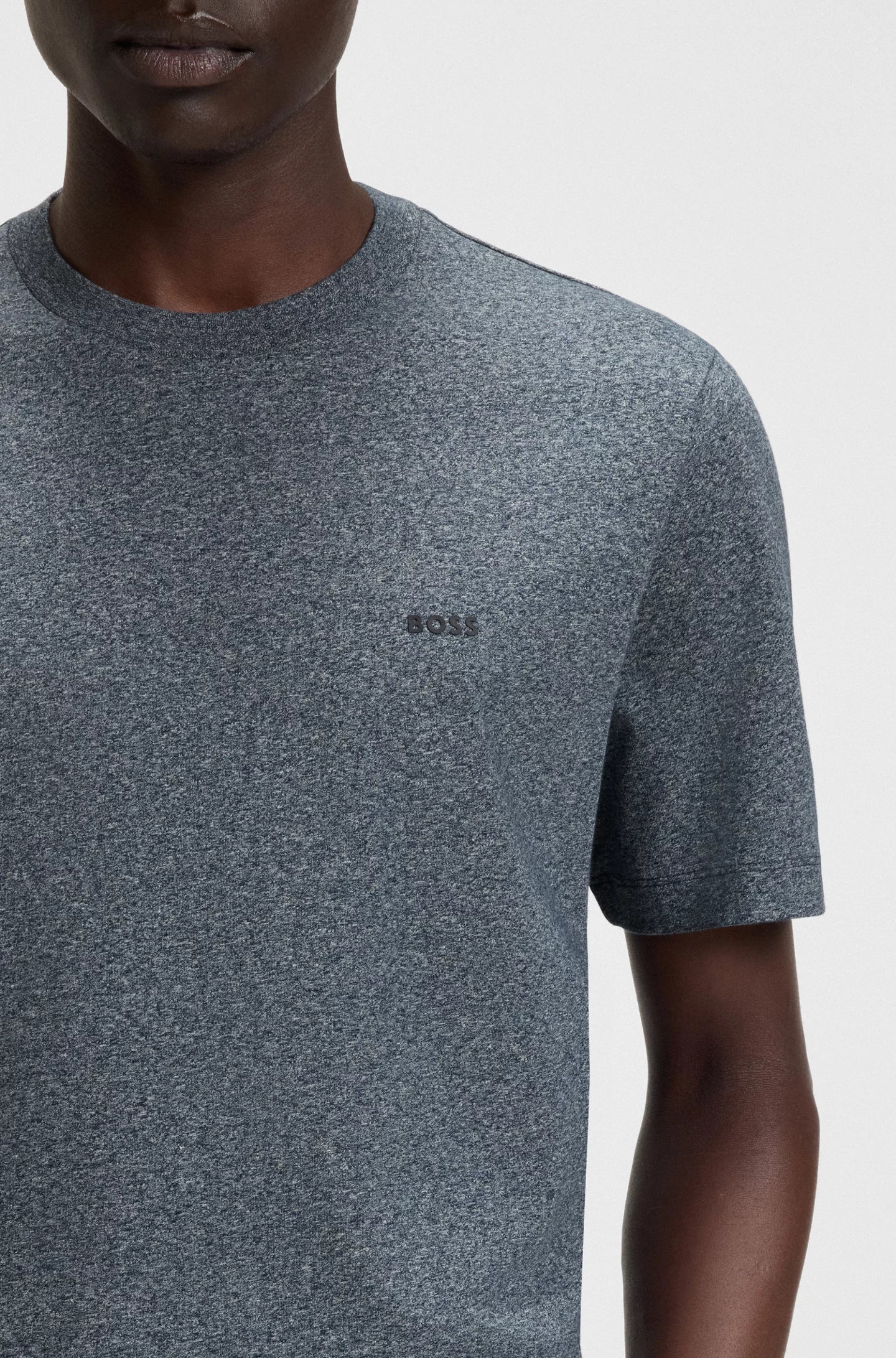 BOSS - Cotton-jersey T-shirt with logo detail