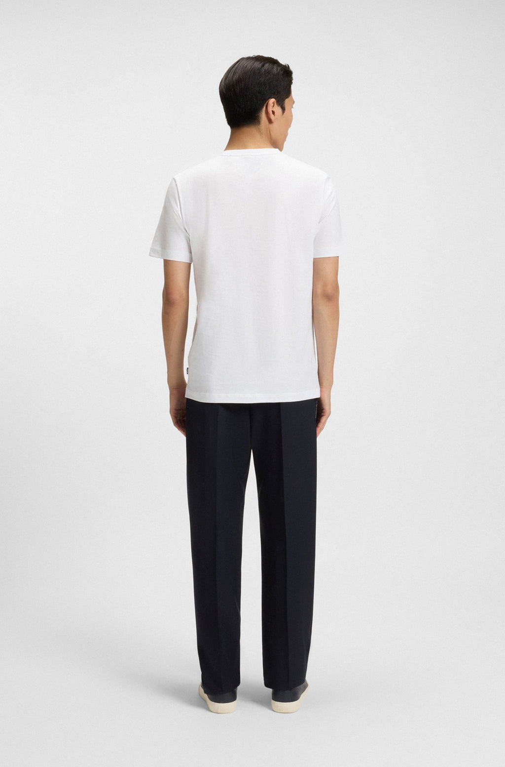 BOSS - Cotton-jersey T-shirt with logo detail