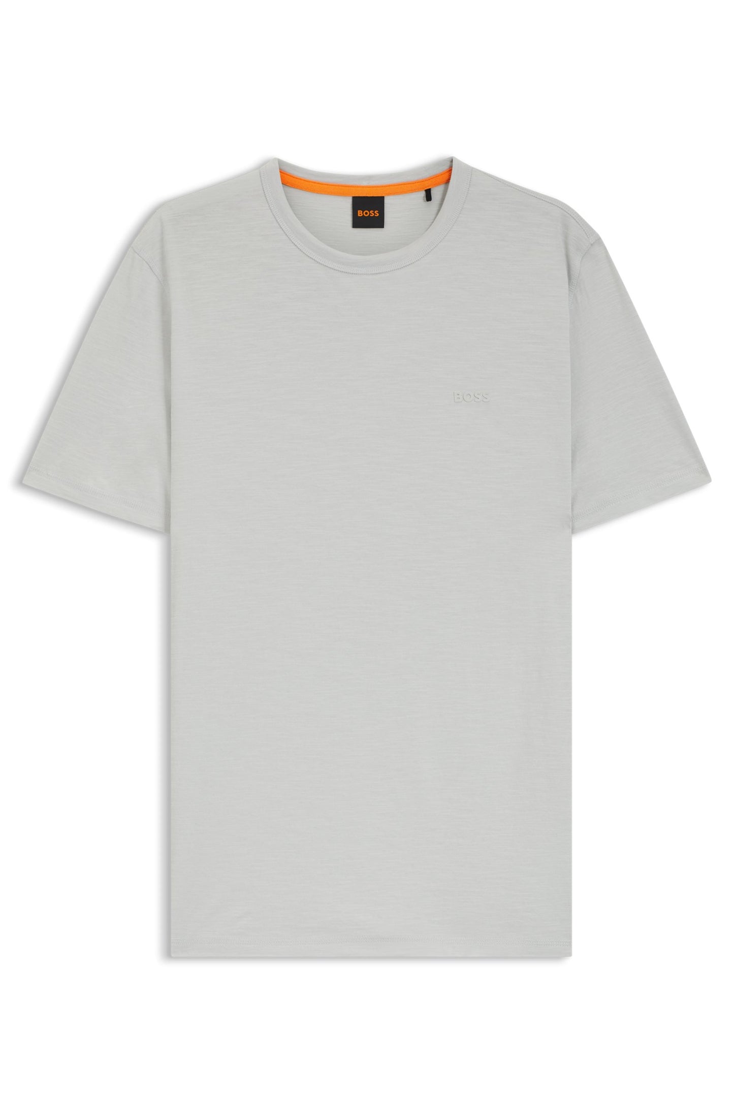 BOSS Cotton Jersey Men's Blue T-Shirt with Logo Detail
