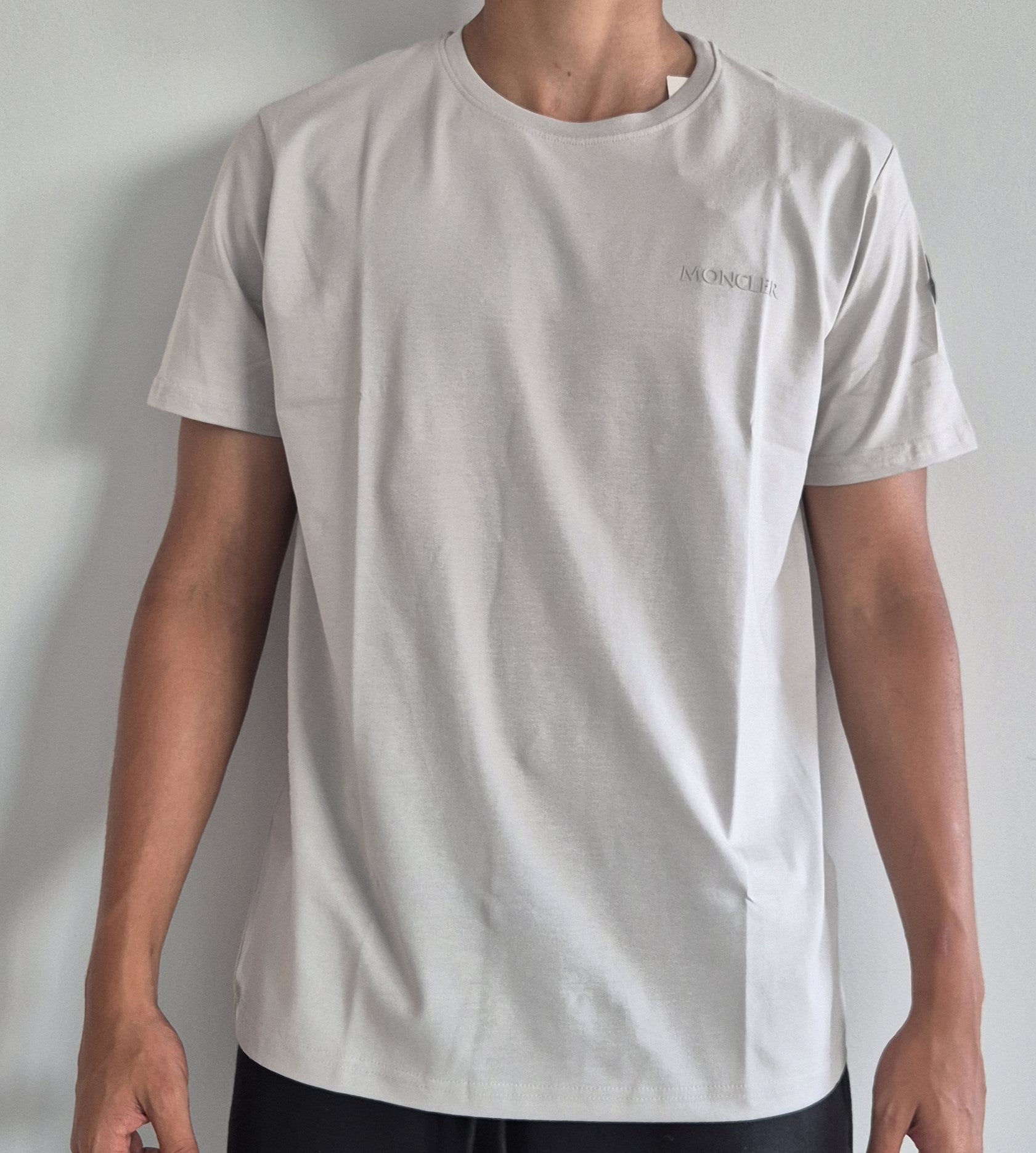 MONCLER logo-embroidered cotton T-shirt