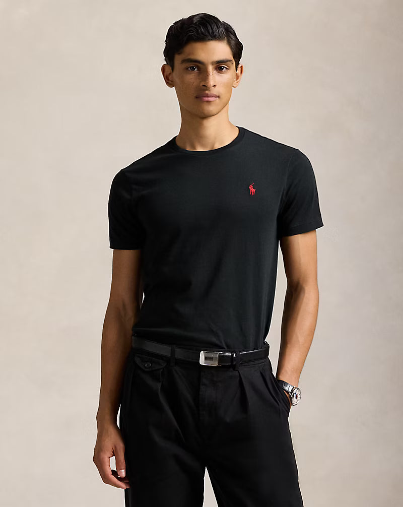 Custom Slim Fit Jersey Crewneck T-Shirt Save to Wishlist Polo Ralph Lauren