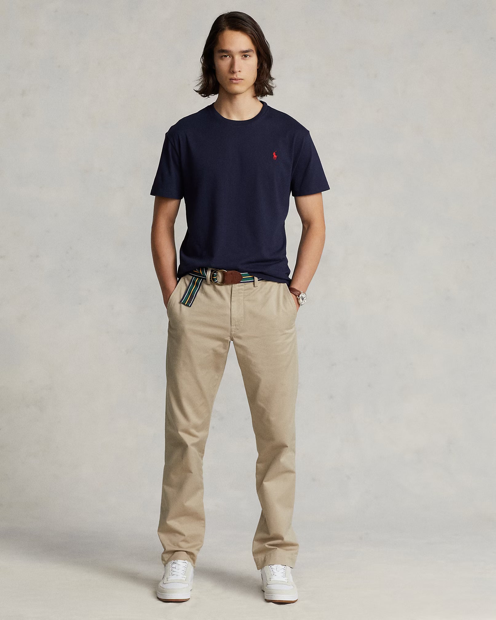 Custom Slim Fit Jersey Crewneck T-Shirt Save to Wishlist Polo Ralph Lauren