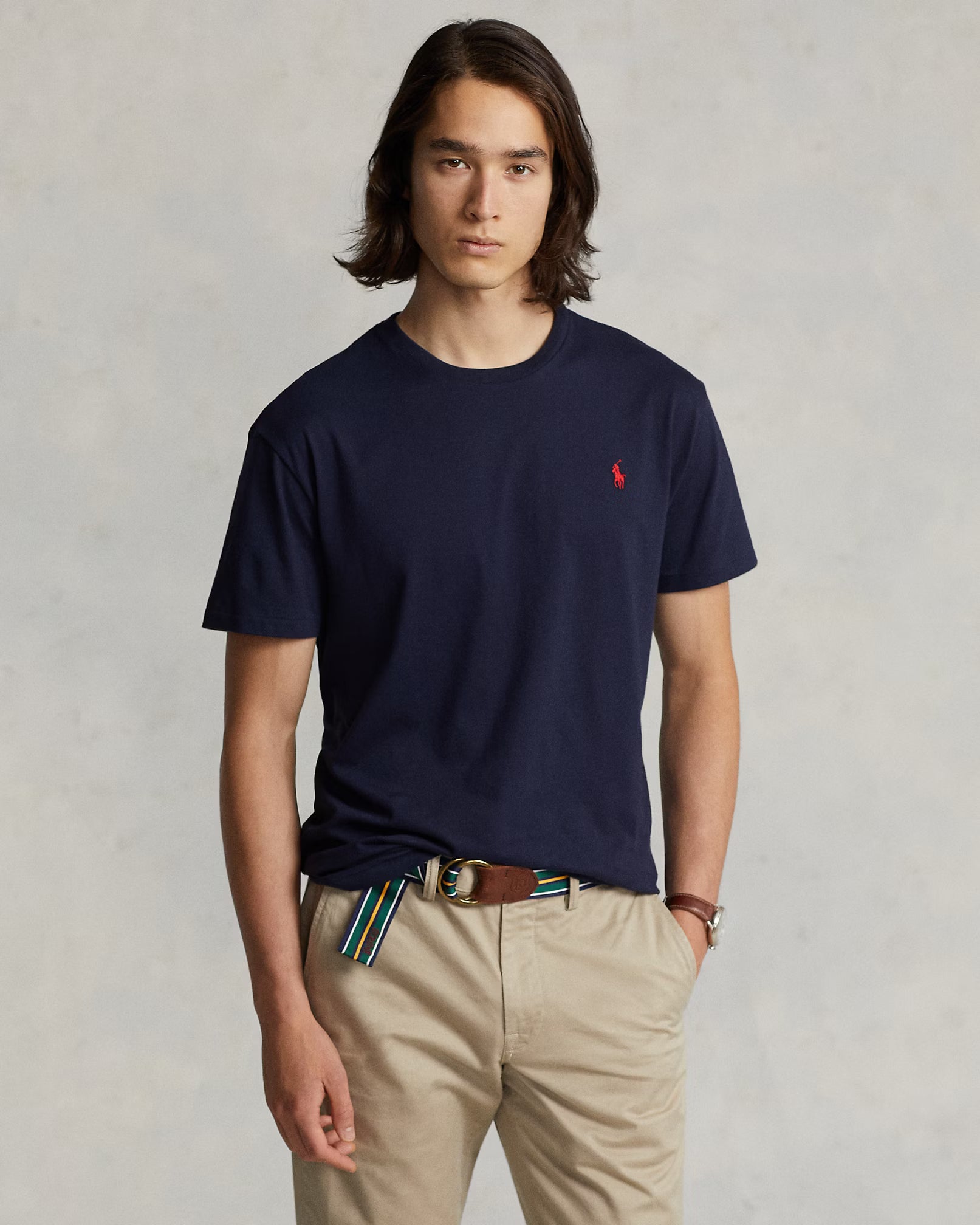Custom Slim Fit Jersey Crewneck T-Shirt Save to Wishlist Polo Ralph Lauren