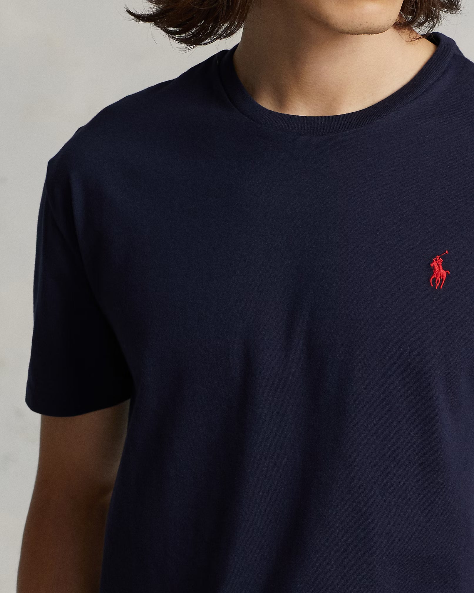 Custom Slim Fit Jersey Crewneck T-Shirt Save to Wishlist Polo Ralph Lauren