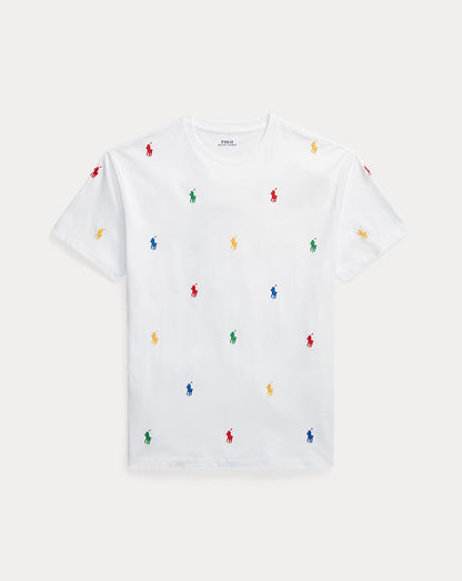 Ralph Lauren All Over Pony Navy T-shirt for Kids/Juniors